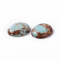 Montierte Cabochons aus Bronzit und imperialem Jaspis&nbsp;X-G-O124-03