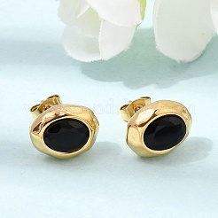 6 paire de boucles d'oreilles puces en acier inoxydable 304 serties de zirconiums cubiques&nbsp;SA-CBADCF0-04G-03