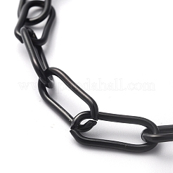 Bracelets à chaîne trombone en acier inoxydable 304&nbsp;BJEW-O186-01EB