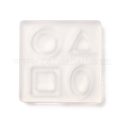 Bricolage ovale et anneau et carré et triangle anneau de liaison moules en silicone&nbsp;SIMO-B001-07