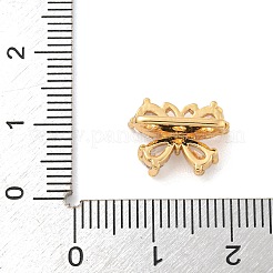 Ciondoli scorrevoli in ottone con zirconi cubici trasparenti&nbsp;KK-Z072-13G-02