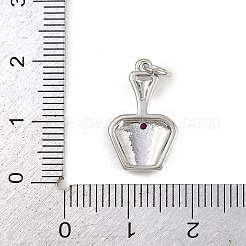 Pendentifs avec zircon cubiques à micro-pavés en laiton&nbsp;KK-A269-36P