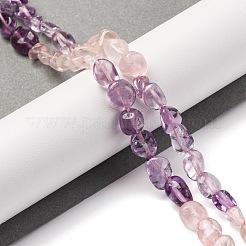 Natürliche Rosenquarz & Amethyst Perlenstränge&nbsp;G-L610-B13-01