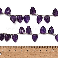Fili di perle intagliate di ametista naturale&nbsp;GG-CBA0C95-E04-02