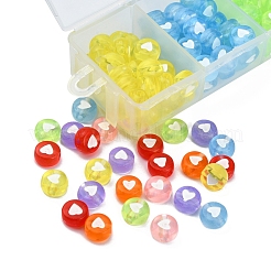 245~266pcs 7 Farben transparente Acrylperlen&nbsp;TACR-YW0001-57