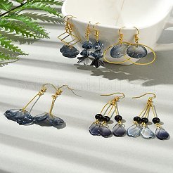 DIY-Sets zur Herstellung von Blumenglasanhängern und Ohrringen&nbsp;DIY-FS0009-01