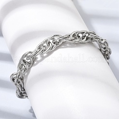 201 Edelstahl-Mariner-Gliederarmbänder für Herren&nbsp;STAS-T077-02P