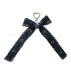 2 Stück 2 Farben Bowknot Polyester Spitzenband Anhänger Dekorationen&nbsp;HJEW-JM04338
