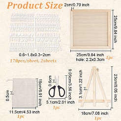 Brieftafeln aus Filz&nbsp;DJEW-WH0043-41