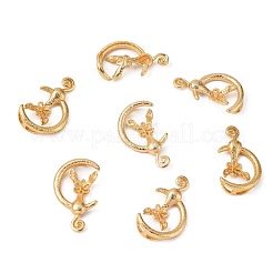 Messingschraube Eye Peg Bails Anhänger&nbsp;KK-T062-105G-NF