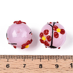 Perles en émail faites à la main&nbsp;X1-LAMP-T023-23H