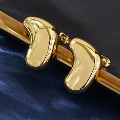 Orecchini a bottone in acciaio inossidabile 304 per donna&nbsp;EJEW-A125-72G