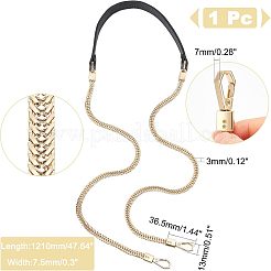Poignées de sac à chaîne serpent plat en fer&nbsp;FIND-WH0111-109