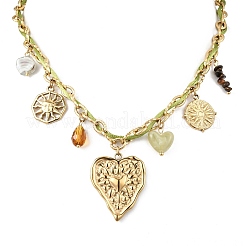 Collane da donna in acciaio inossidabile 304&nbsp;NJEW-A063-12G