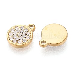 Ciondoli in acciaio inossidabile 304 con micro pavé di zirconi cubici&nbsp;STAS-N115-49G
