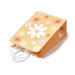 Rechteckige Geschenktüten aus Papier mit Sonnenblumenmuster&nbsp;LS-CARB-L012-01A
