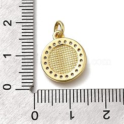 Latón micro pavimenta claro colgantes de circonio cúbico&nbsp;ZIRC-I070-073G