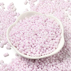 Couleurs opaques perles de rocailles en verre lustré&nbsp;SEED-B001-01A-03