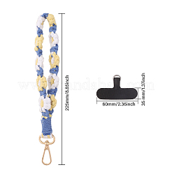 4 pendentif décoratif en coton avec bracelet en forme de fleur&nbsp;DIY-GL0004-44