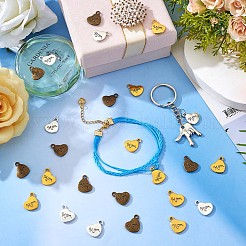 45 pezzo amore mamma cuore ciondolo ciondolo in lega antica ciondolo cuore festa della mamma ciondolo per gioielli collana orecchino regalo artigianato&nbsp;JX369A
