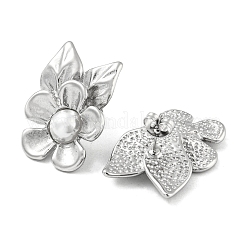 Pendientes de flor de acero inoxidable 304&nbsp;EJEW-M233-05P