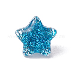 Chinchetas de resina con forma de estrella&nbsp;AJEW-TB00023