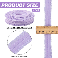 Gerüschte elastische Kordel aus Polyester&nbsp;EW-WH0015-02F
