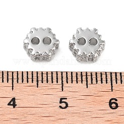 Perle di zirconi cubici trasparenti in ottone&nbsp;KK-B102-39P