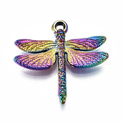 Regenbogenfarbene legierung anhänger&nbsp;PALLOY-S180-051-RS