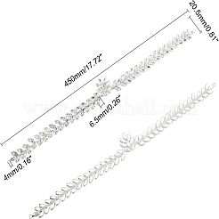 Rifinitura del colletto con strass in cristallo di fiori lucidi 1pc&nbsp;DIY-FG0003-38