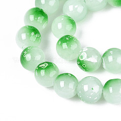 Perles de verre de peinture de cuisson&nbsp;X1-DGLA-N015-10mm-09