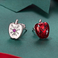 Weihnachten 925 Sterling Silber Zirkonia Ohrstecker&nbsp;FS-WGF8A93-01
