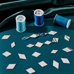 300 Stück 3 Stile Rauten Acrylspiegel zum Aufnähen von Strassen&nbsp;DIY-PH0013-84