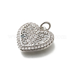 Pendentifs avec zircon cubiques à micro-pavés en laiton&nbsp;KK-P295-24P