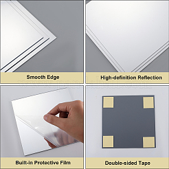 Adesivi murali specchio bagno acrilico autoadesivo&nbsp;DIY-WH20049-29