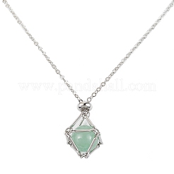 Makramee-Beutel aus Messing&nbsp;NJEW-JN04444-01