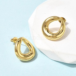 Pendientes de acero inoxidable con forma de lágrima 201&nbsp;EJEW-Z151-03G