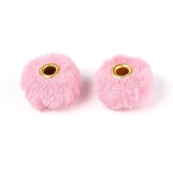 Europäische Perlen aus Kaninchenhaarimitat&nbsp;FIND-WH0126-574T