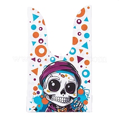 100 sacchetto di plastica per caramelle di Halloween a forma di coniglio&nbsp;ABAG-U001-02N