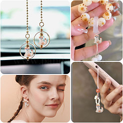 6 Stück handgefertigte Porzellanperlen&nbsp;PORC-CA0001-22