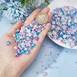 86 g 14 Stile Imitationsperlen Acryl Cabochons&nbsp;OACR-OC0002-05