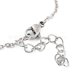 Bracelets à maillons en acier inoxydable anti-ternissement pour femmes et hommes&nbsp;STAS-Z061-01P-03