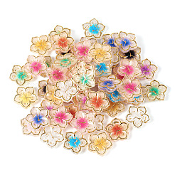 200 Stück 10 Farben plattierte Acryl-Cabochons&nbsp;OACR-TA0001-17