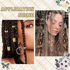 200 Stück 5 Stile Eisen Dreadlocks Perlen Haarschmuck&nbsp;OHAR-SC0001-13