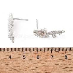 Risultati in ottone micro pavé di zirconi cubici&nbsp;LS-KK-K371-44P