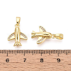 Ottone micro spianare pendenti zirconi&nbsp;KK-T073-52G