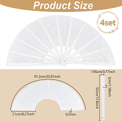 Ventaglio di stoffa portatile&nbsp;DIY-WH0579-95A