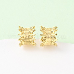 Pendientes de latón con forma de C&nbsp;EJEW-D346-02G