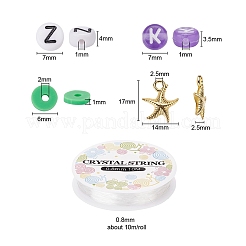 DIY Terrakotta und Alphabet Perlen Schmuck machen&nbsp;DIY-YW0002-59