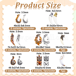 10 colgante de resina opaca de estilo tribal en 10 estilos diferentes&nbsp;FIND-GA0008-69